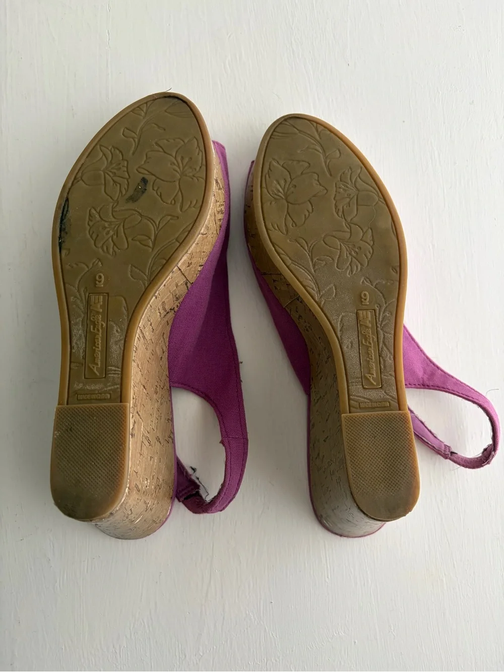 American Eagle Peep Toe Wedge Heel